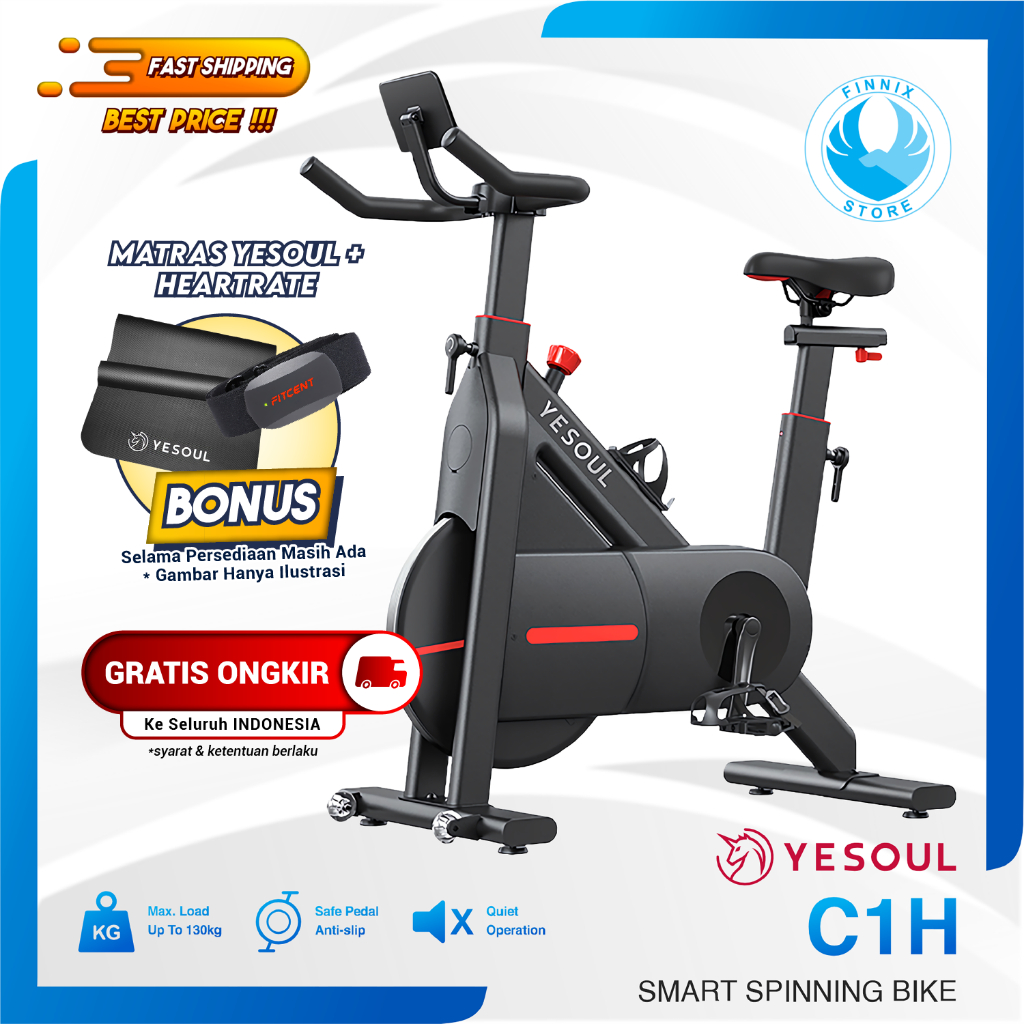 YESOUL C1H Smart Spinning Bike - Sepeda Statis Fitness