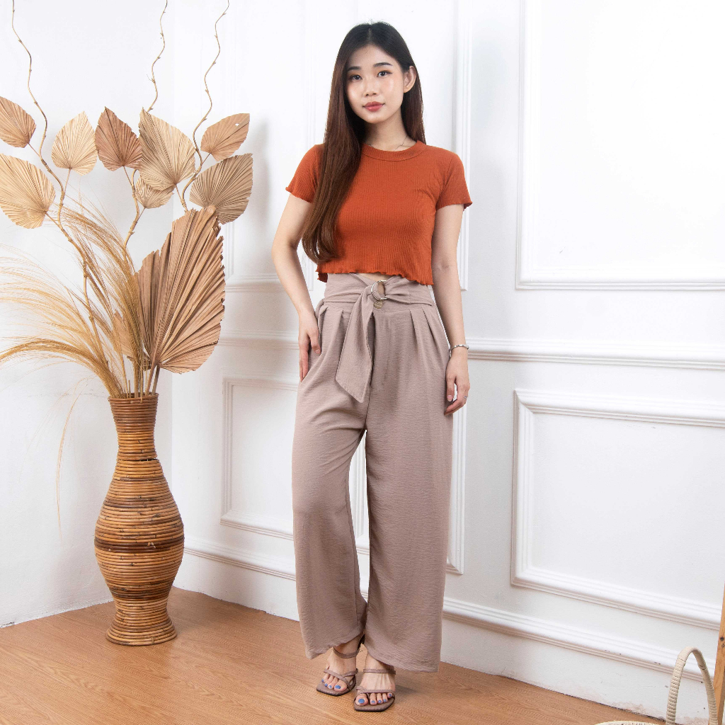 VS - Celana Kulot Highwaist Ravi Pants Wanita Celana Cullote Panjang