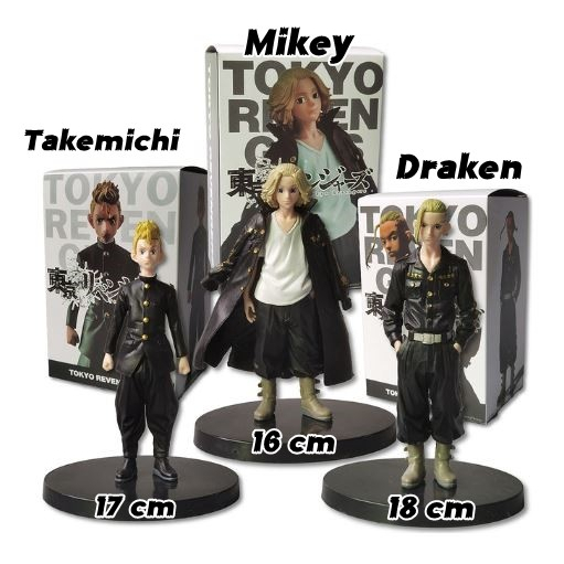 Figure Tokyo Revengers Mikey Draken Takemichi Touman Action Figure