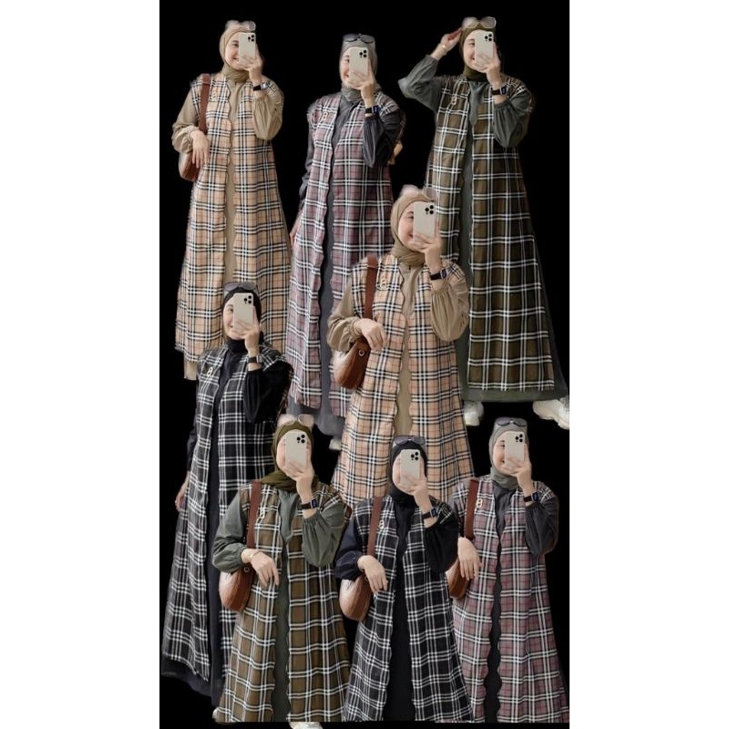 Ready Keshwari Dress 2in1 Gagil dan Violine SetRok Gagil by Ova Gamis Muslim Original