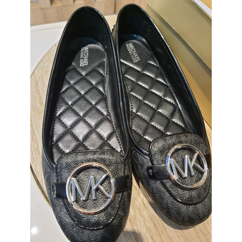 Preloved Michael Kors Lilie MOC Mini MK Logo Flat Shoes