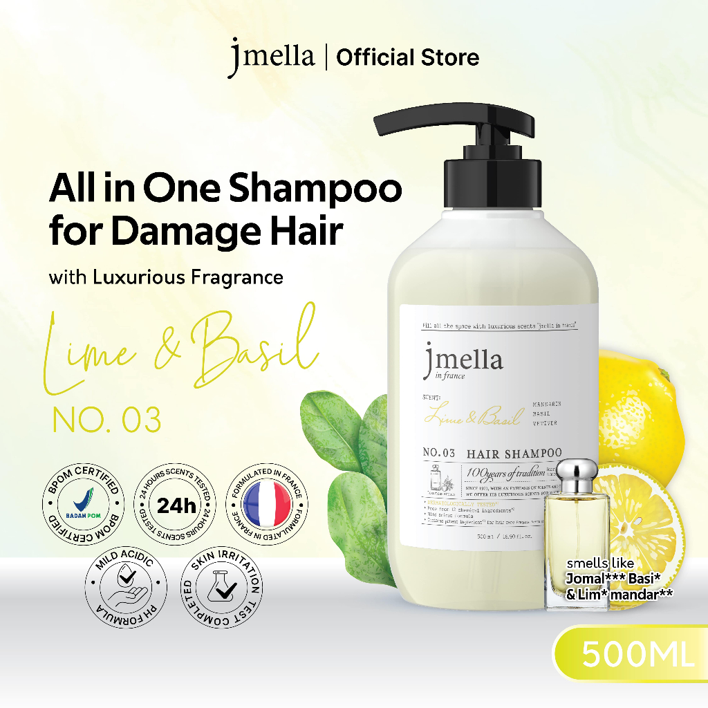 JMELLA In France Lime & Basil No. 03 Hair Shampoo