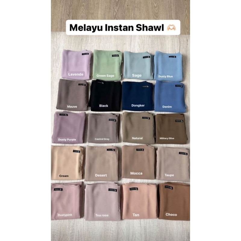 Melayu instan Shawl Gonegani (FIX DAPAT)