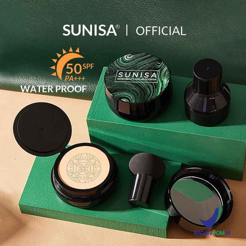 SUNISA Water Beauty and Air Pad CC Cream | ❤ jselectiv ❤ BB Cushion BIOAQUA X SUNISA ORI✔️BPOM✔️MURAH✔️COD✔️