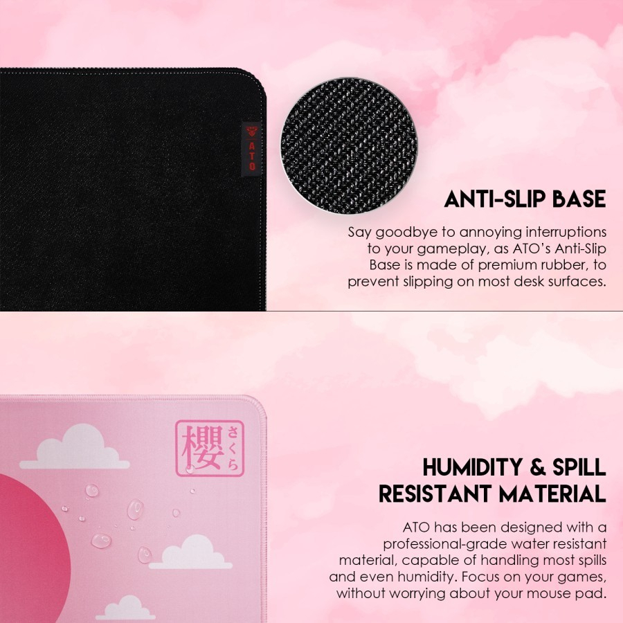 Mousepad Fantech ATO SAKURA Edition Deskmat MP905 Pink Size XL