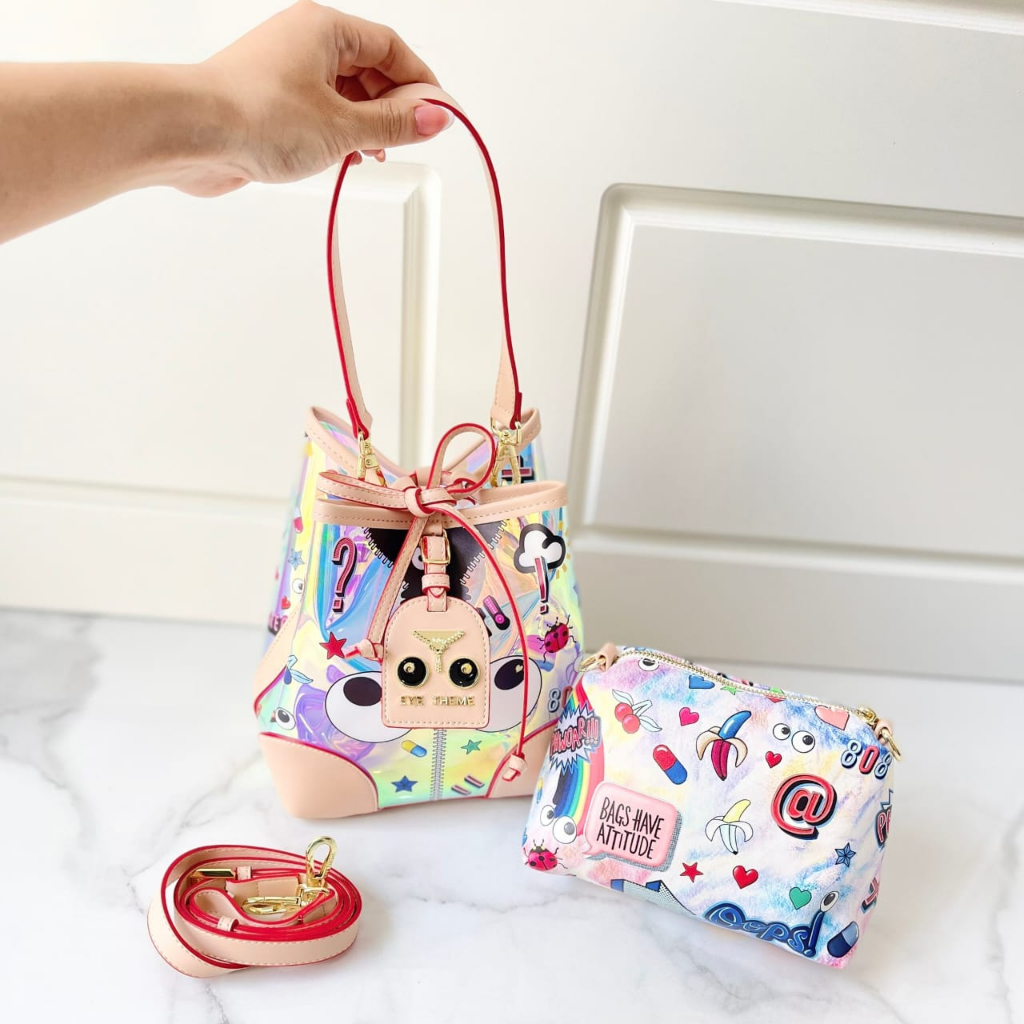 TAS WANITA ETB-4003 HOLOGRAN HAND BAG