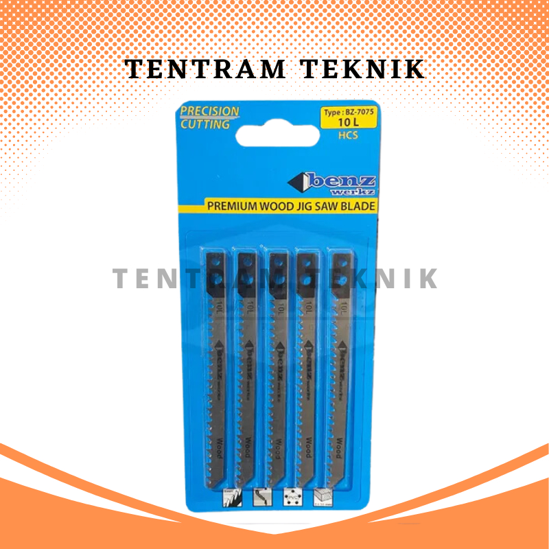 Mata Jigsaw 10L Benz Gergaji Triplek / Gergaji Potong Kayu / Mata Jig Saw 10 Long Panjang Benz
