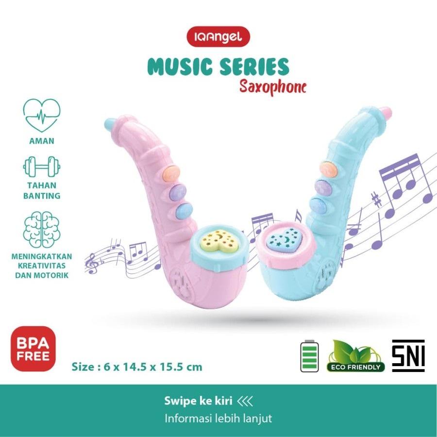 IQAngel  Saxephone Toys / Mainan Bayi Musik | Baby Musical Toys