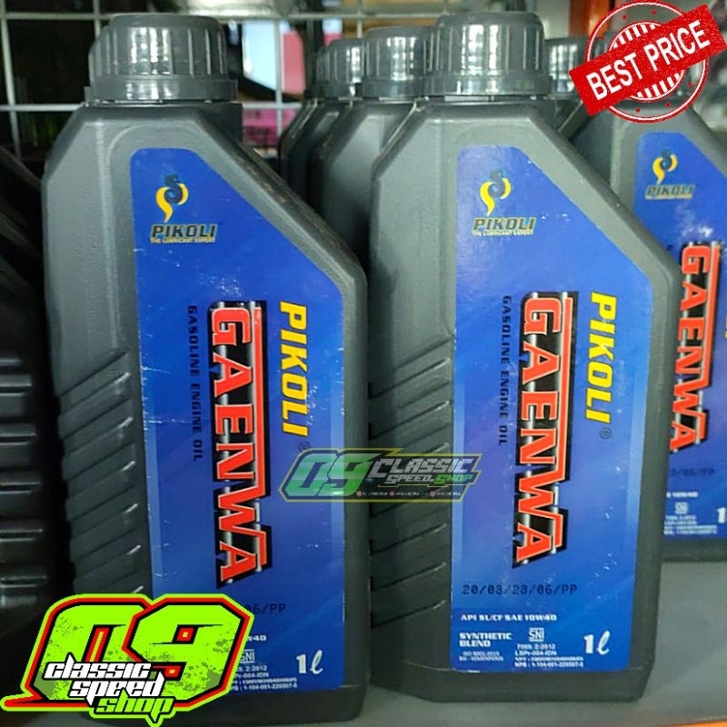 Oli Pikoli Gaenwa SAE 10w40 Kemasan 1000ml 1000 ml/OLI PIKOLI 1L