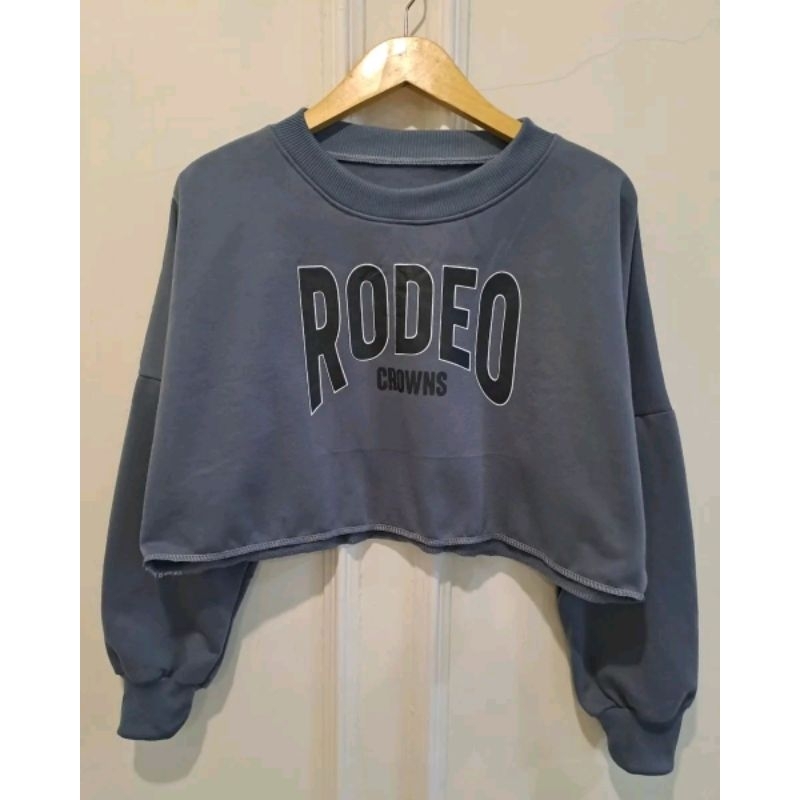 RODEO SWEATER OVERSIZE CROP / SWEATER WANITA