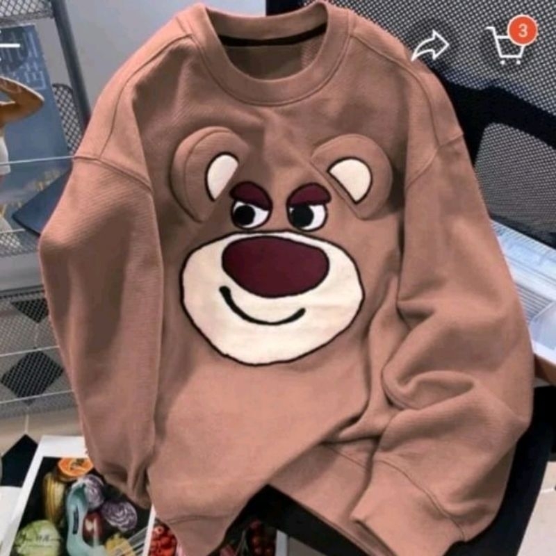 EAR LOTSO SWEATER OVERSIZE WANITA / SWEATER CREWNECK