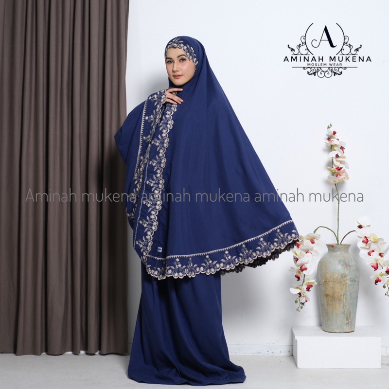 Mukena Dewasa 3in1 Katun Bordir Premium Lesti