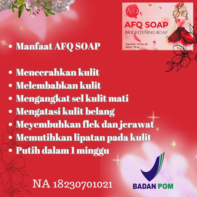 SABUN AFQ PEMUTIH BADAN DALAM 1 MINGGU