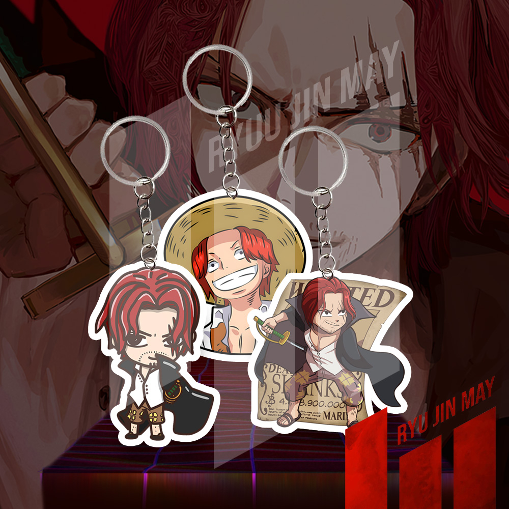 Gantungan Kunci / Keychain / Gantungan HP - One Piece - Shanks