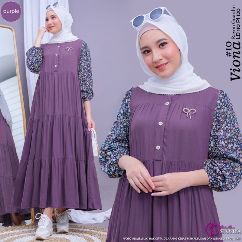 [BARU] Viona By Shofiya Fashion Muslim Gamis Dress Busui LD 110