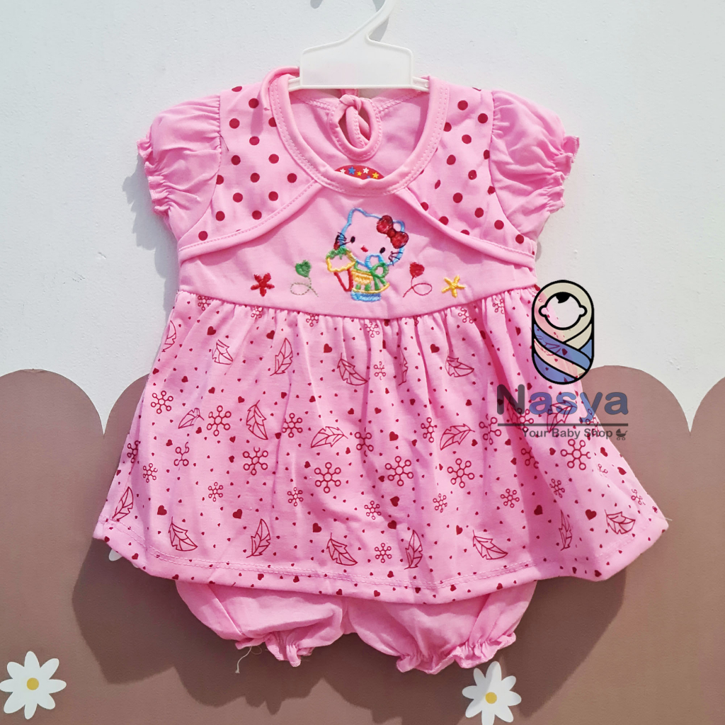 [N-046] Baju Setelan Bayi New Born (0-6 bulan) sehari-hari motif gambar lucu