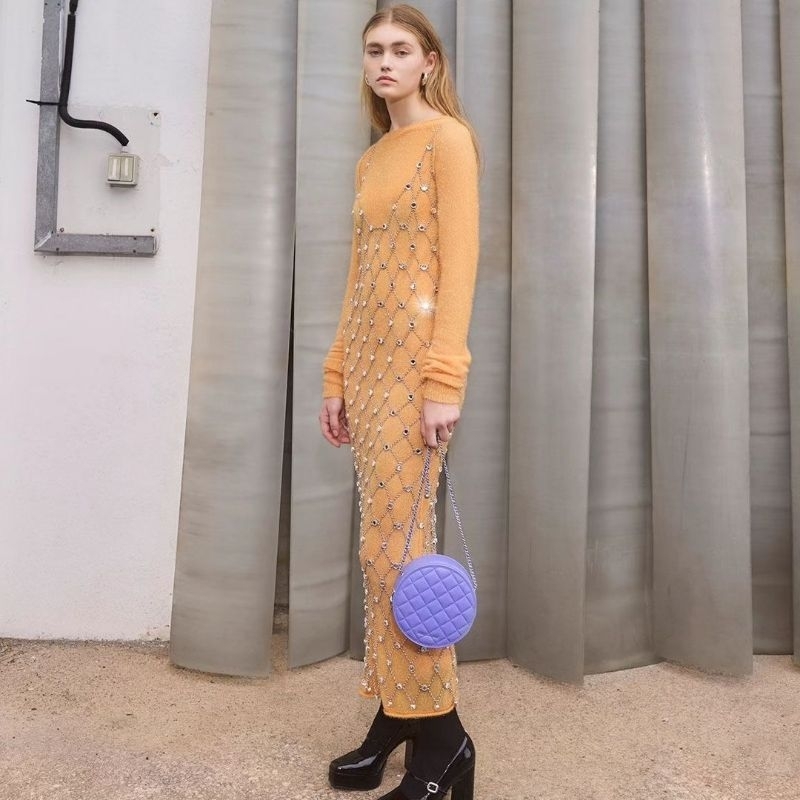 CK Kwan Quilted Circle Bag GIFTSET INCLUDE BOX