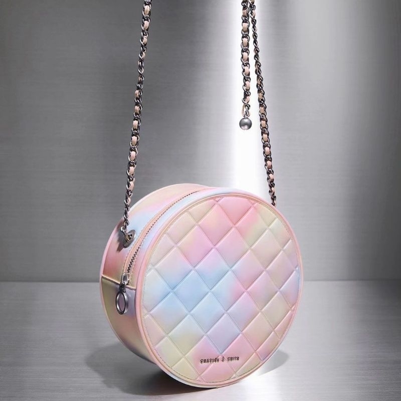 CK Kwan Quilted Circle Bag GIFTSET INCLUDE BOX