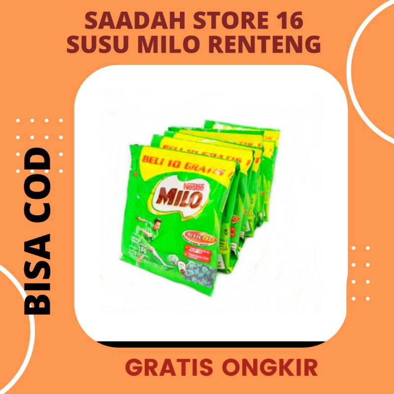 

saadahstore16- susu Milo renteng 10×22gram