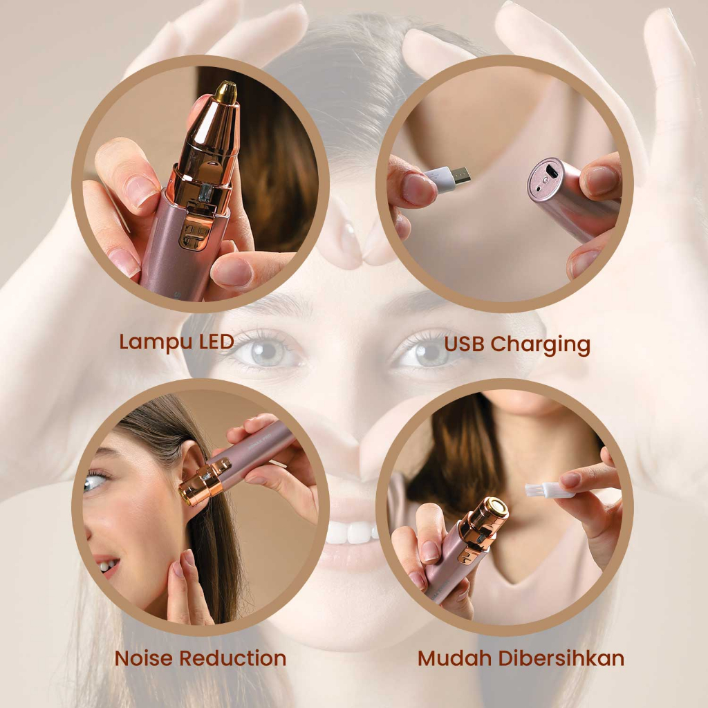 MARSKE - SONAX EYEBROW UNDERARM SHAVER | ALAT CUKUR ELEKTRIK ALIS, WAJAH, KETIAK