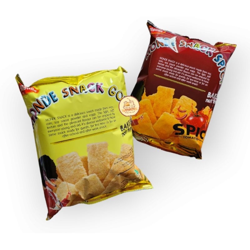 

Monde Serena Snack Gold Besar 60gr - Chiki Serena Monde beras Jagung baked enak