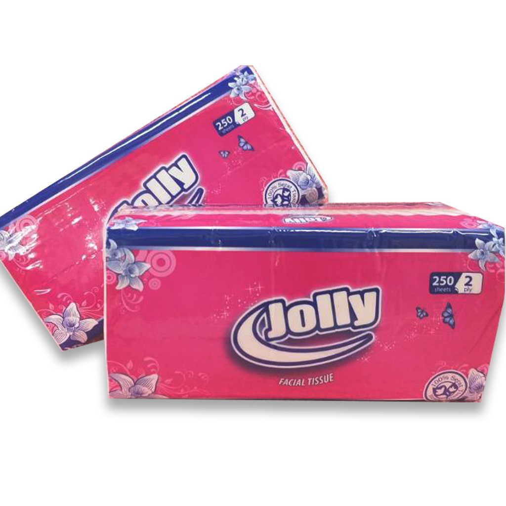 [DEASTORE] TISSU TISSUE TISU FACIAL JOLLY 250 SHEET 2 PLY - TISSU WAJAH JOLY 250 LEMBAR - JOLLY FACIAL TISU WAJAH 2 PLY