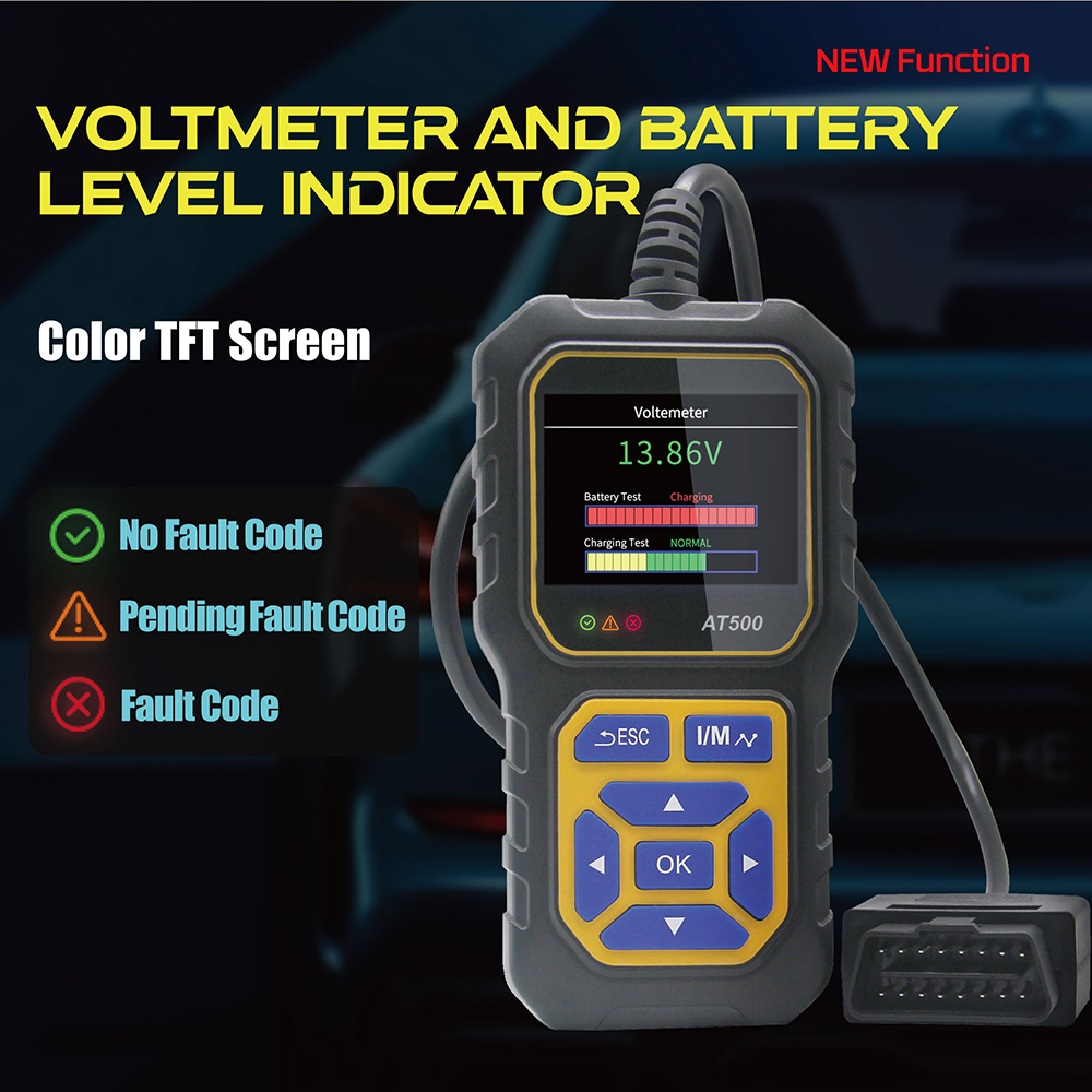 Pemindai OBD 2 II Layar Warna 2,4 inci Alat Pemindaian Diagnostik OBD2 Otomotif Pembaca Kode Kesalahan Mesin Mobil OBDII