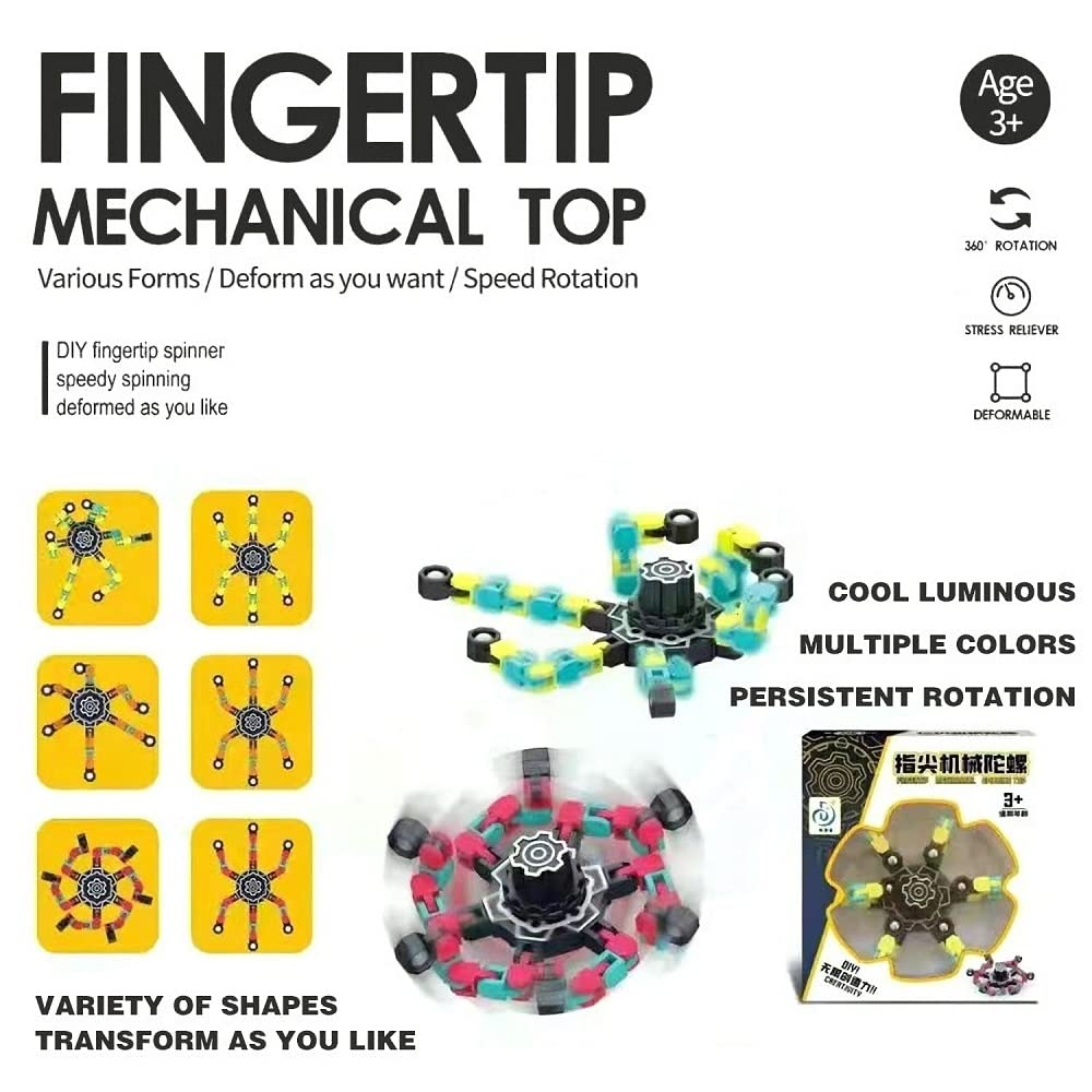 [COD] Mainan Fidget Spinner Robot Transformer Mainan Penghilang Stress - Deformable Transformer Spinner TY8007