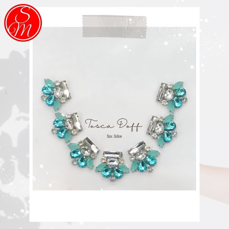 Payet Rangkai Leher Pinggang Lengan Jilbab Kaftan Instan/payet rangkai/mutiara rangkai/payet leher/p