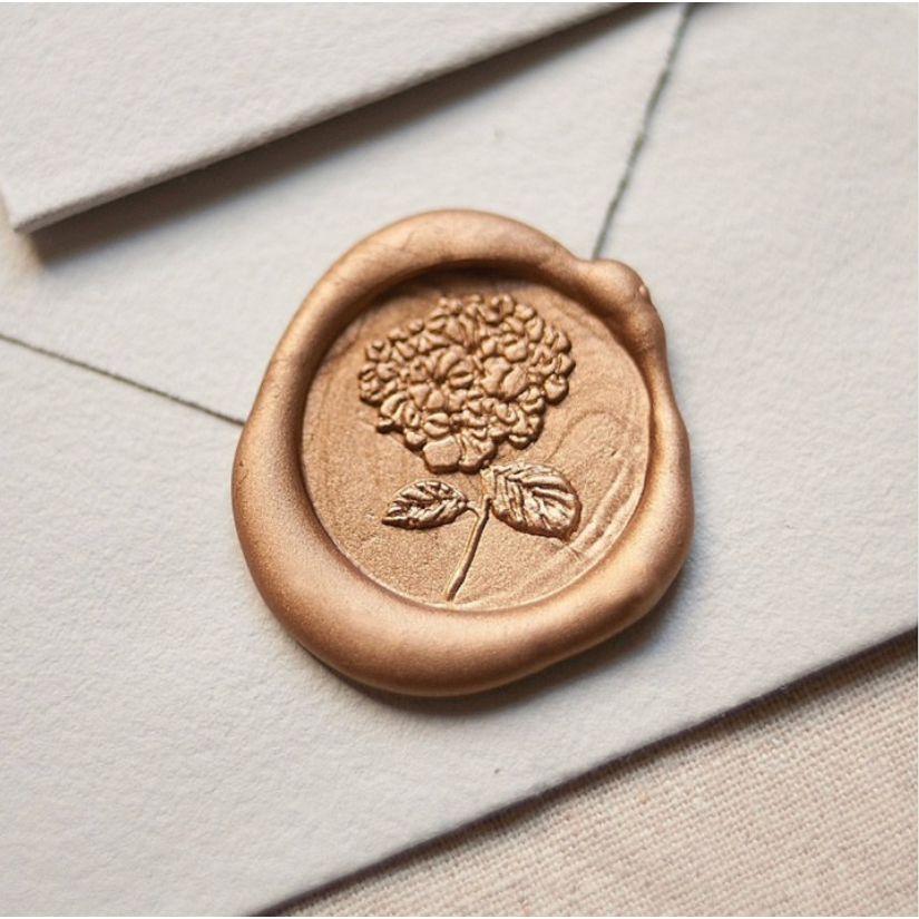 

(KSC) Virly (Light Gold) - 1 Pcs seal wax coin sticker siap pakai ready stock (Include double tape) / souvenir pernikahan / accesories / calligraphy / journaling / undangan / hampers