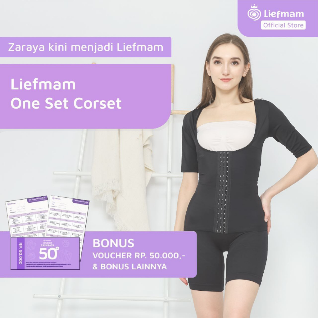 Liefmam One Set Corset - Solusi Ramping Menyeluruh Mulai Lengan Hingga Paha