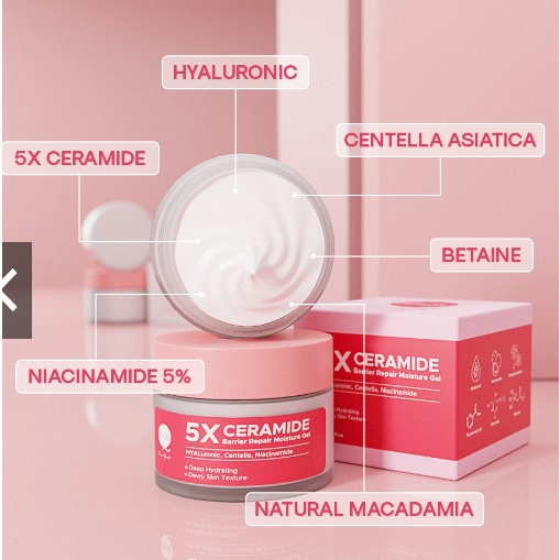 PIPIQIU 5X Ceramide Barrier Moisture Gel 30gr Moisturizer (PCMG)