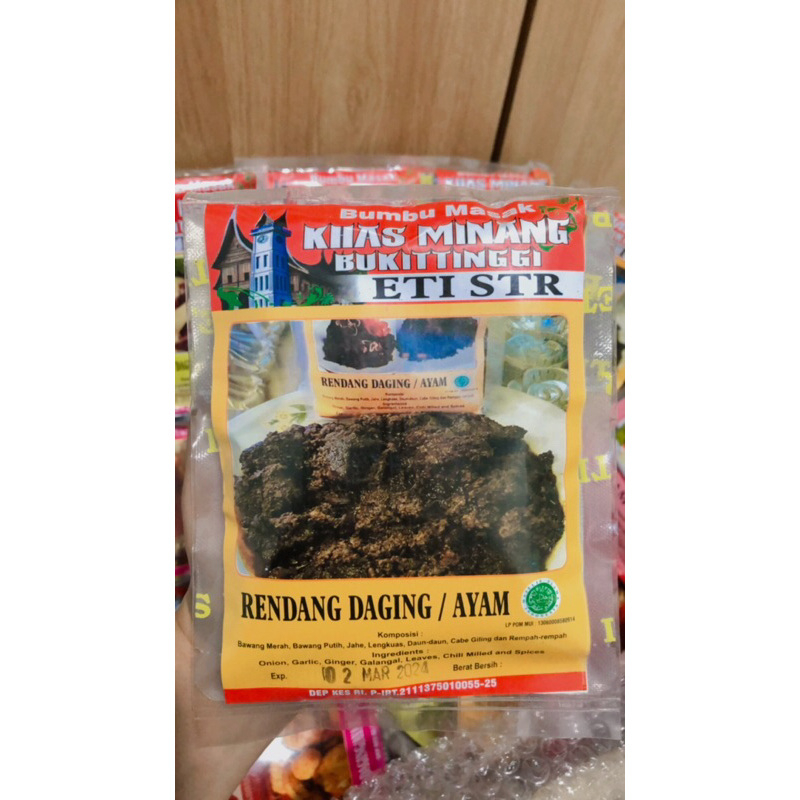 

Bumbu Eti STR khas Minang Bukittinggi