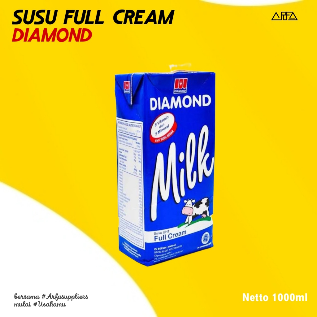 

Susu diamond UHT Full Cream 1liter