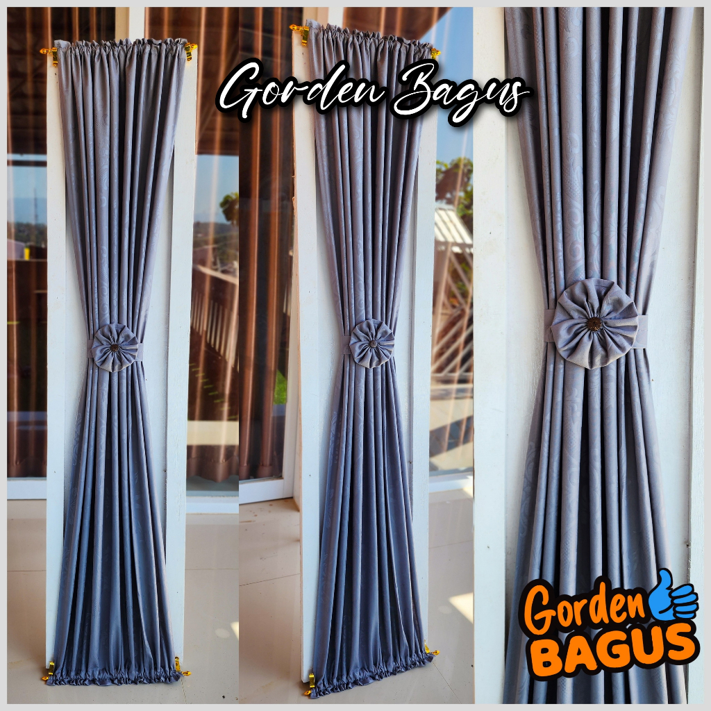 Gorden Kupu Kupu jendela minimalis tebal