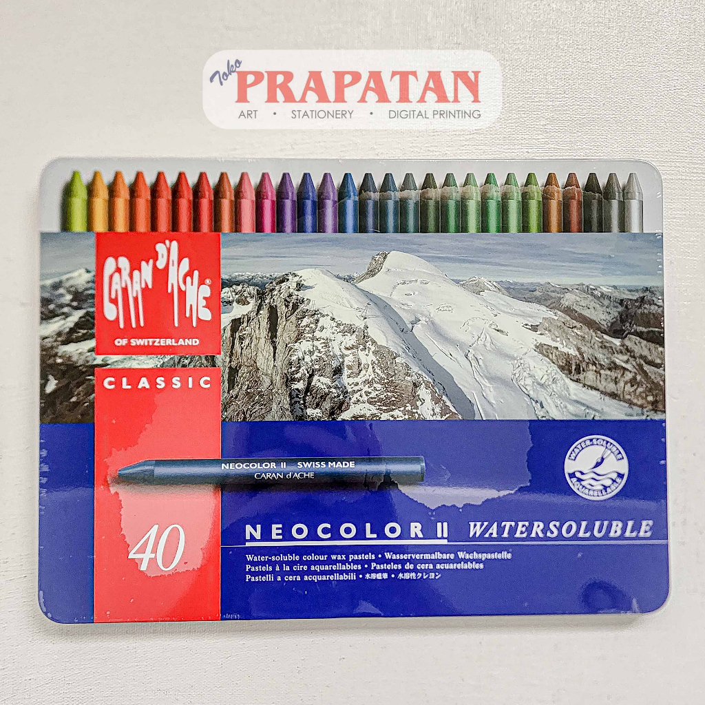 

Carandache Water Soluble Wax Oil Pastel 40C Neocolor 2 | Wax Crayon
