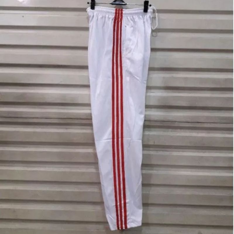 celana training putih celana training lis celana olahraga pria dan wanita