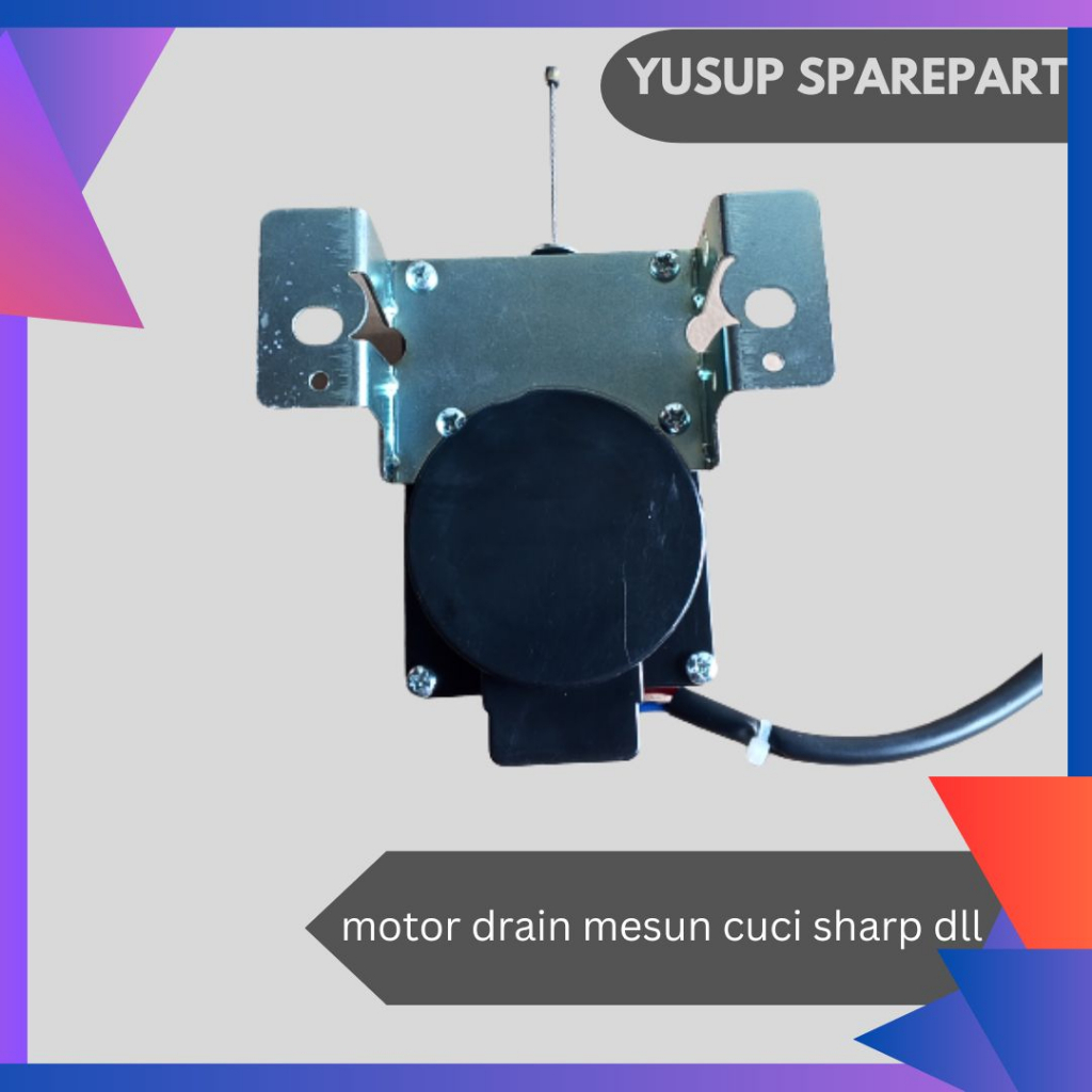 MOTOR DRAIN MESIN CUCI 1 TABUNG SHARP, MOTOR PEMBUANGAN MESIN CUCI SHARP