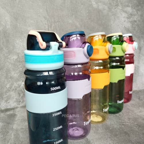 KJ6504  Botol Minum Portable Anak Dewasa 600ML / Botol Minum Plastik