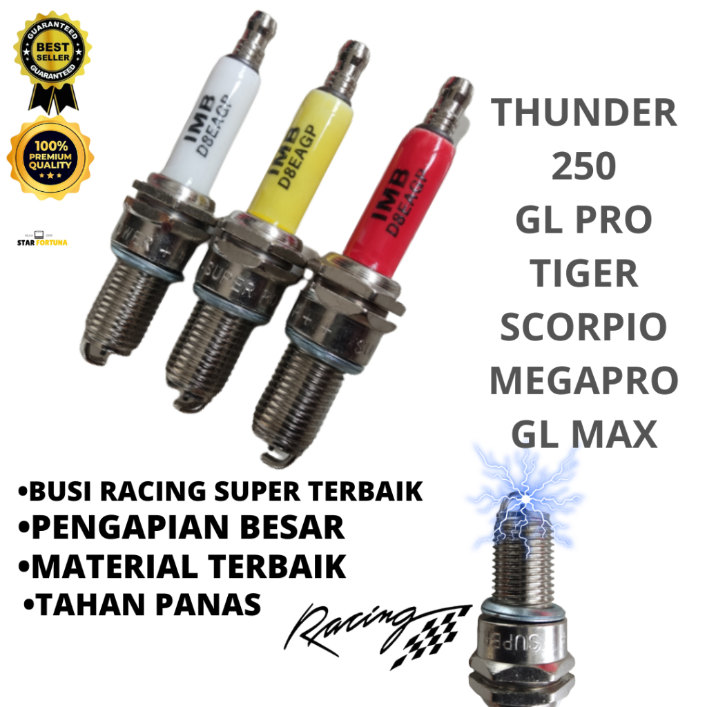 BUSI RACING IRIDIUM THUNDER 250 GL PRO SCORPIO TIGER MEGAPRO GL MAX CB - BUSI RACING D8EAGP - BUSI