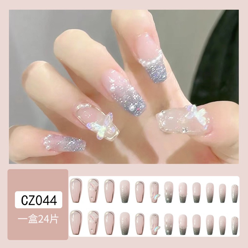 Kuku Palsu 【A134，lem sticker】Nikah kuku Wedding False Nailart Pengantin Tangan