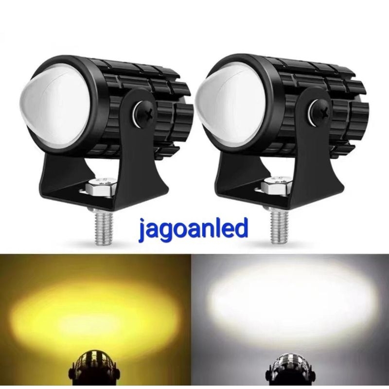Lampu sorot mini driving LED light high low putih kuning