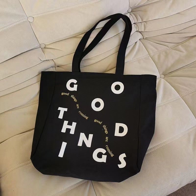 RIZKIBAG GOODTHING TOTEBAG KANVAS UNISEX KOREAN STYLE PAKAI RESLETING