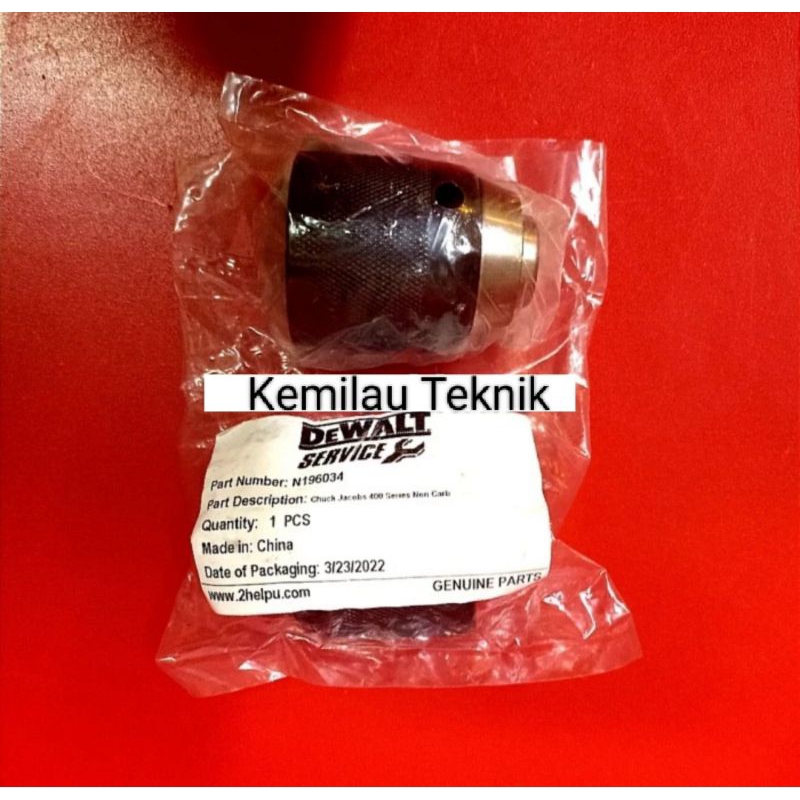 Chuck Drill Kepala Bor 13mm Mesin Cordless DEWALT DCD796D2 DCD796 Chuck Drill Kepala Bor Keyless DCD