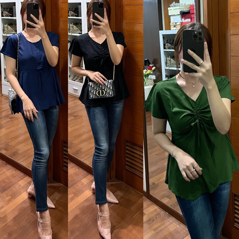 BAJU ATASAN RAYON SERUT DEPAN RAYON PREMIUM BAJU ATASAN KEREN