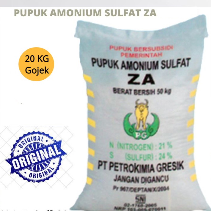 Pupuk Amonium Sulfat ZA Subsidi 20 KG khusus gojek kurir instan area palembang