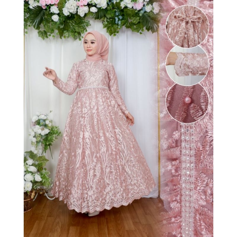 Dress Pesta Mewah | Gamis Kebaya Ria Ricis | Gamis Mutiara | Gamis Tile | Gamis Kondangan | Gamis Wisuda | Gamis Kebaya | Gamis Modern | Gamis Brokat | Dress | Mewah Gamis | Gamis Mutiara