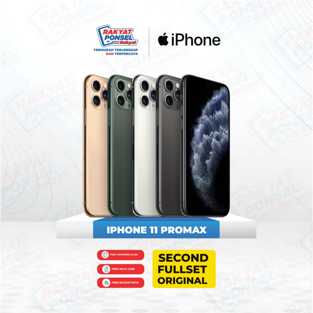 Apple 11 Pro Max 256Gb Ex Inter ZPA ORI Second Fullset
