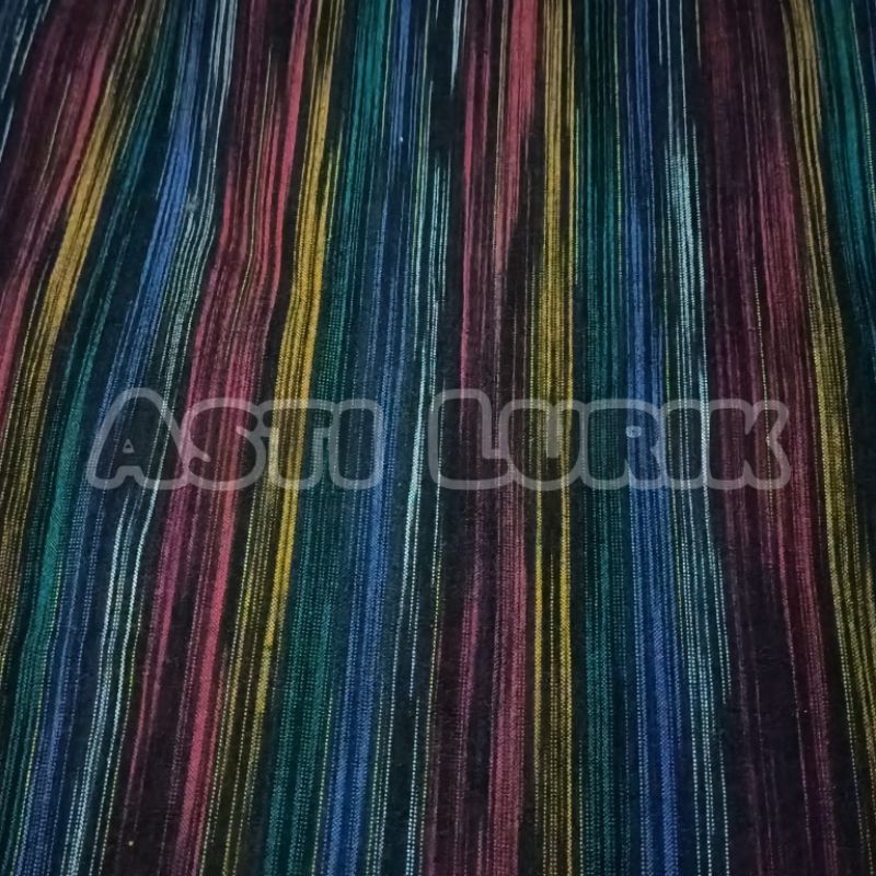 Klaten Tenun Lurik ATM Asli ( 200 x 105 110 ) . Lurik Halus Klaten , Tenun Lebar Besar Lurik Pelangi