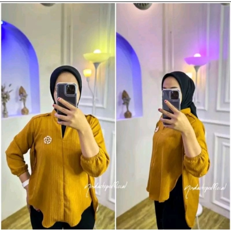 DYSH Oversize Blouse | Lady Crush Pakaian Terbaru Wanita